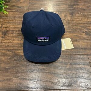 NWT PATAGONIA P-6 Label Traditional Hat Baseball Cap Classic Navy Blue Logo